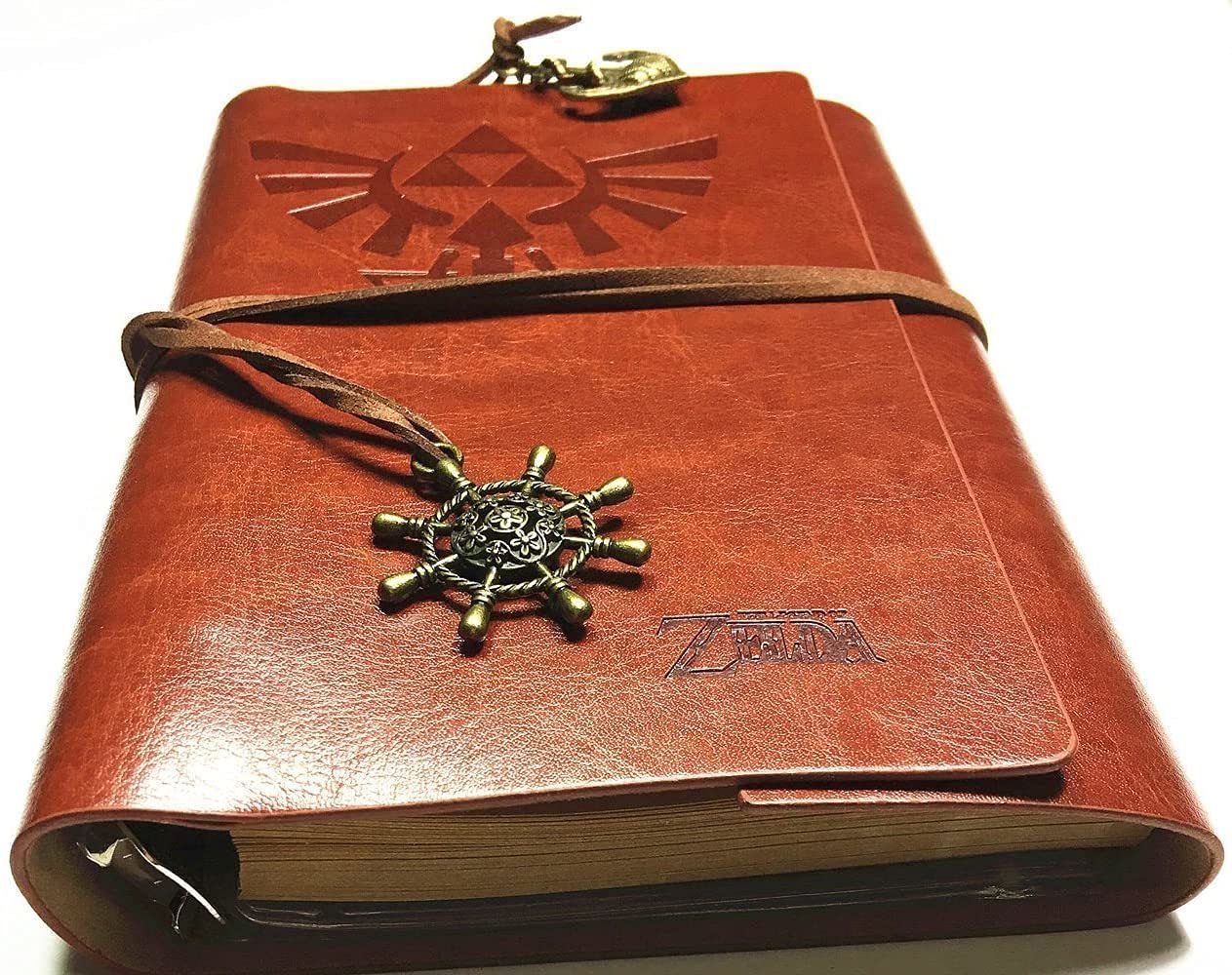 【超希少】入手困難　ゼルダの伝説 型押し　高級レザー　厚手手帳 ペンダント付き 超希少】入手困難 ゼルダの伝説 型押し 高級レザー 厚手手帳