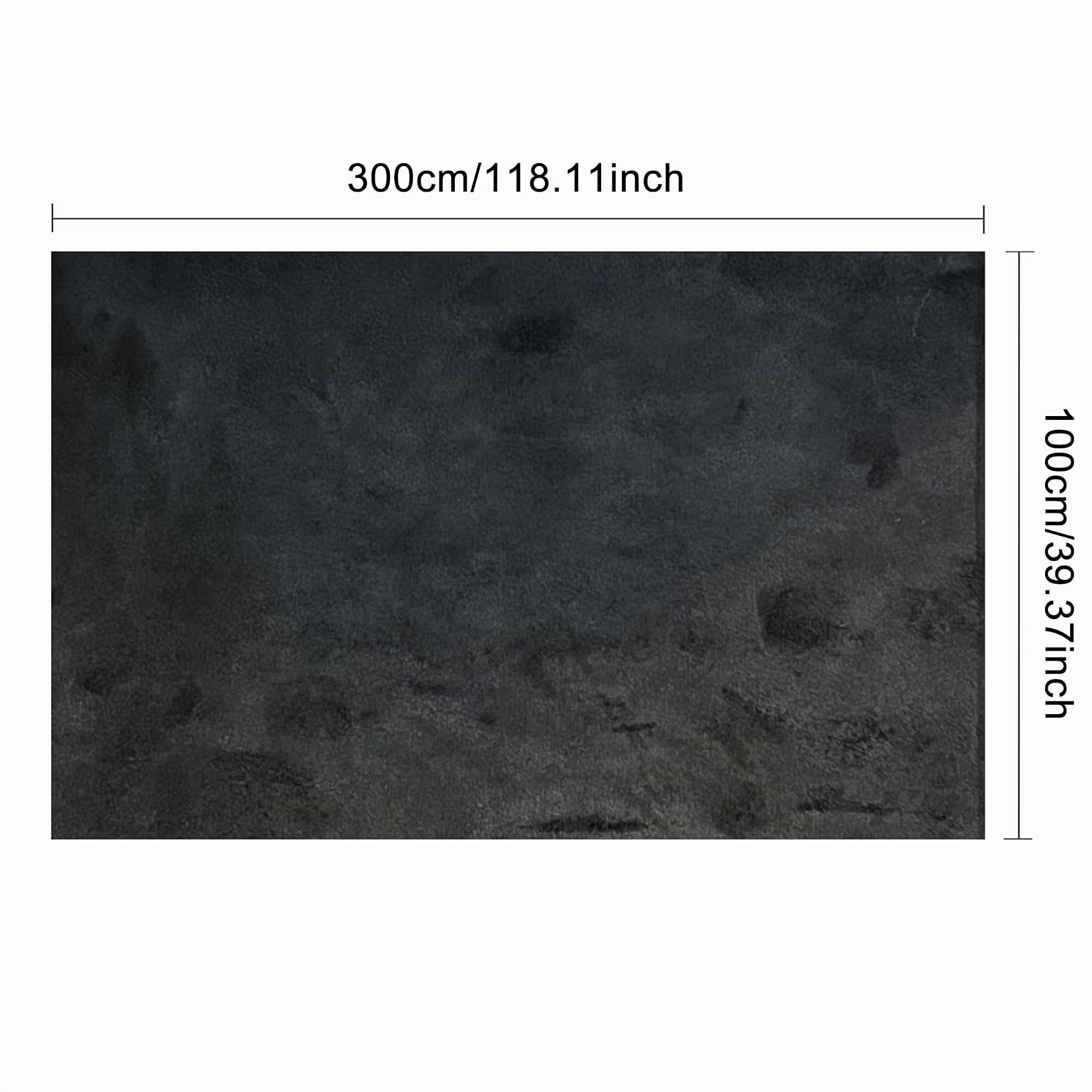 Tela de microfibra autoadhesiva para cabina, aspecto de ante negro, piel sintética, aspecto de ante, elástico, tejido aterciopelado (negro, 300 x 100 cm)