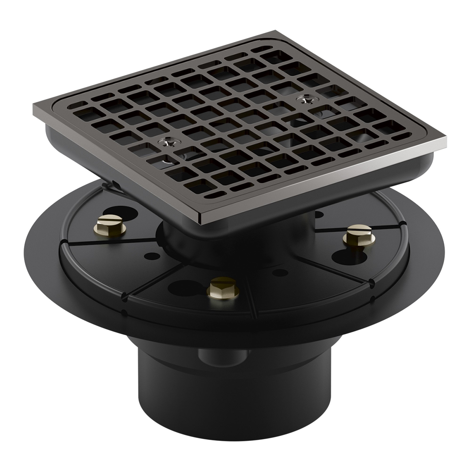 Kohler 9136-TT Square design tile-in shower drain, Titanium