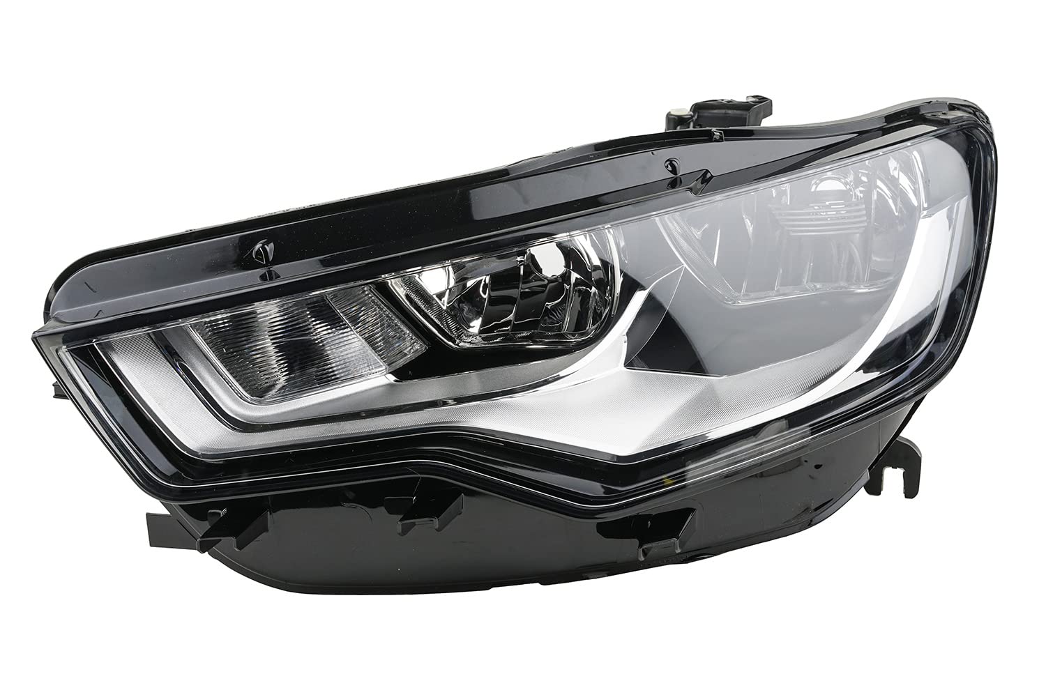 Johns, Set di fari alogeni anteriori principali adatti per Audi A6 4G 04/11-08/14 H7 H15 sinistra e destra + fendinebbia + lampadina