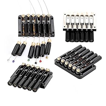 Amazon.co.jp: 1 セットヘッドレスギターブリッジ 6 弦ヘッド