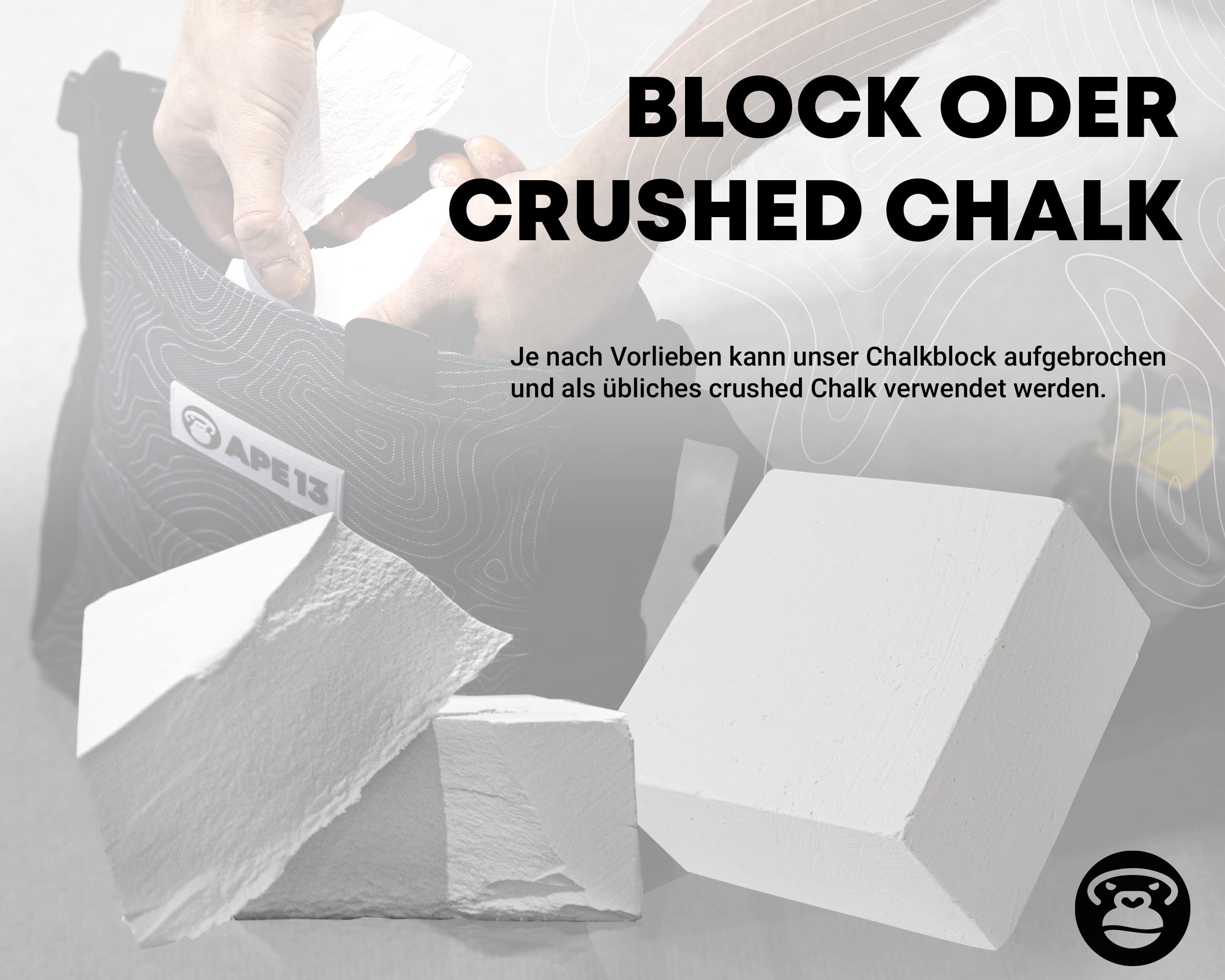 Bloc de magnésie 8 x 56 g pour escalade, boulder, gymnastique, haltérophilie