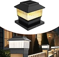 Vista 29 de Luces solares modernas para tapa de poste #2 (se adapta al poste de 4 x 4, nominal 5 x 5), 50 lúmenes con tres opciones de temperatura de color, luz