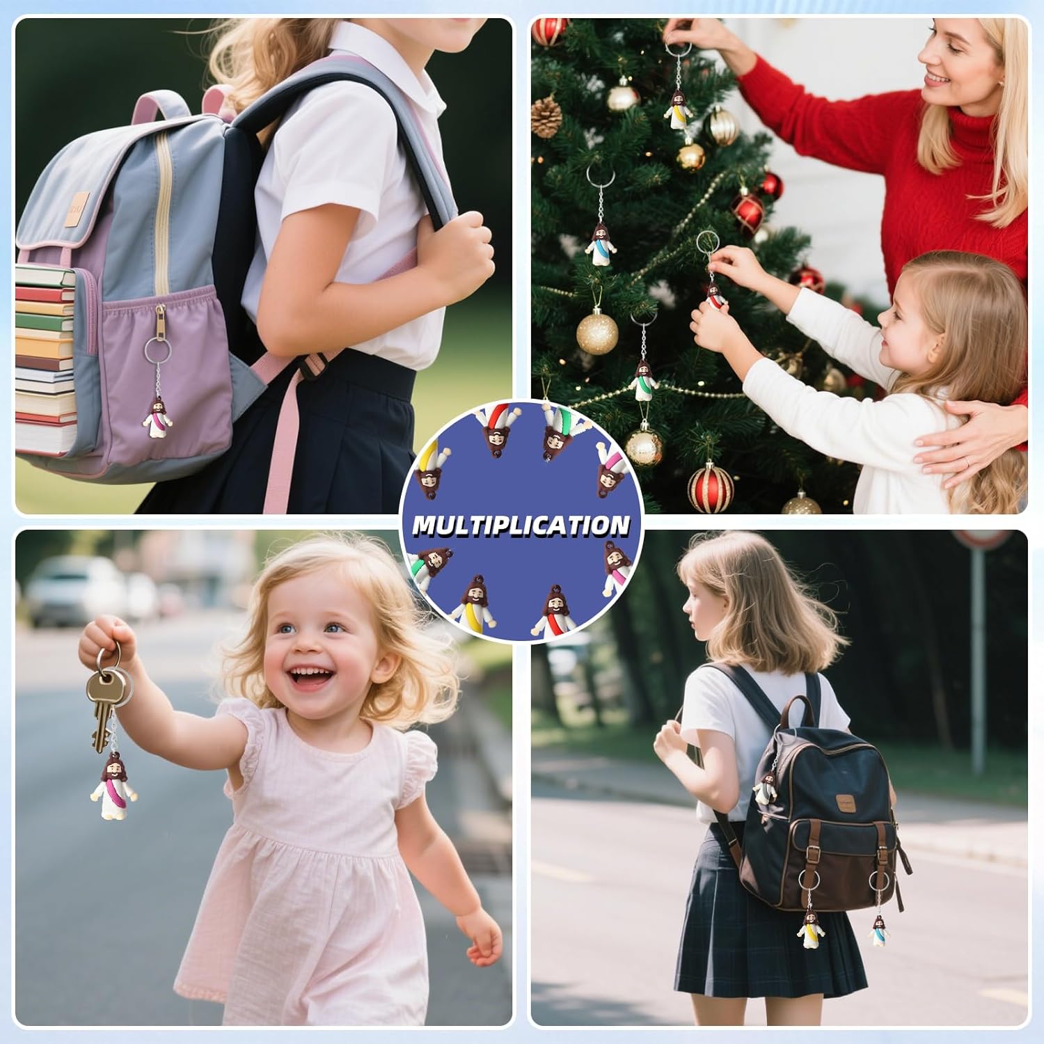 25 Pack Mini Jesus Figurines Keychains, Christian Little Jesus Toys Keychains Jesus Religious Keychain Bulk For Church Events Giveaways, Sunday School Religious Party Favors - Image 5