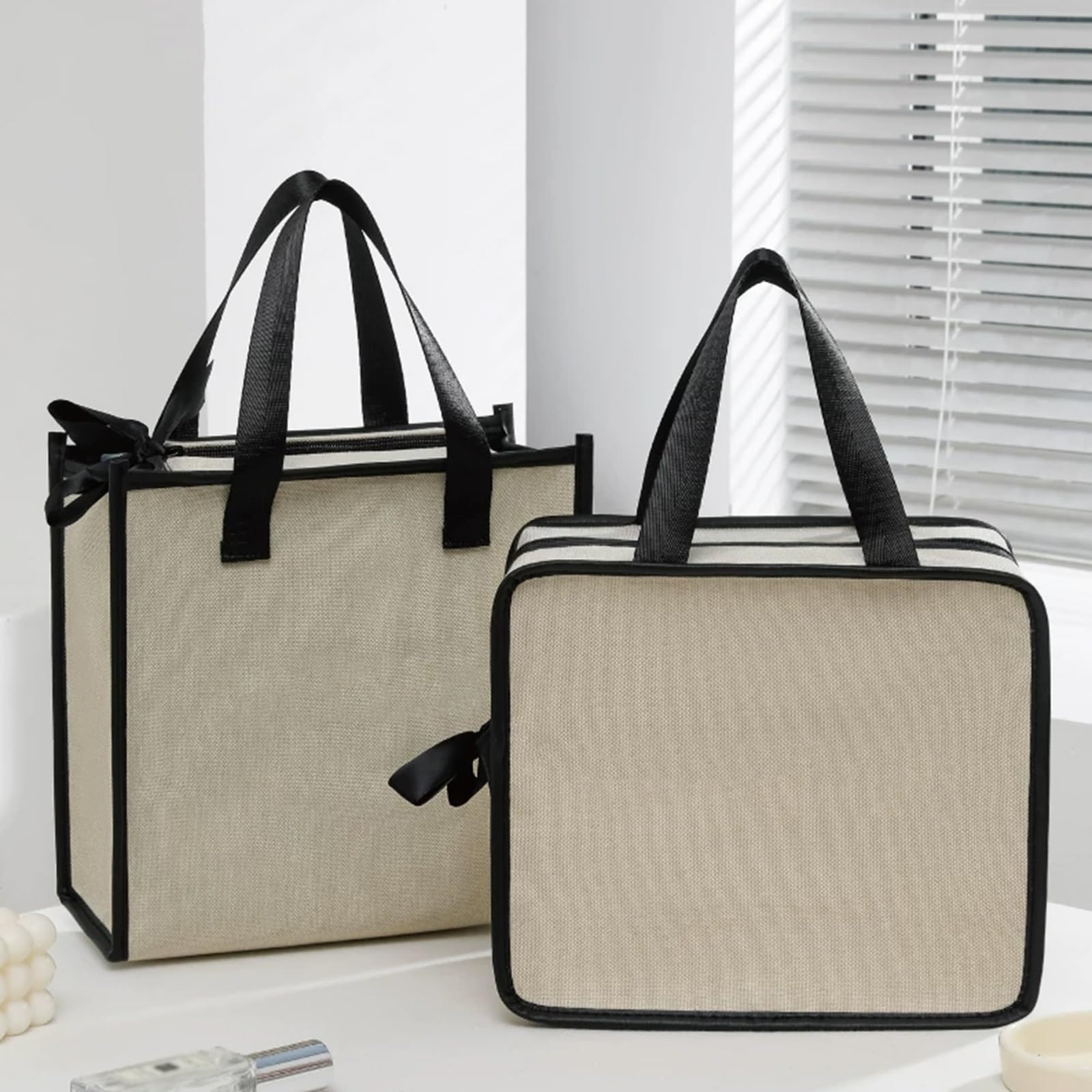 Beauty Case da Viaggio Appendere, Borsa da Toilette per Donna, Pochette Cosmetiche in Tela Multiuso per Viaggi, Ben Organizzate, Trova Gli Oggetti più Velocemente
