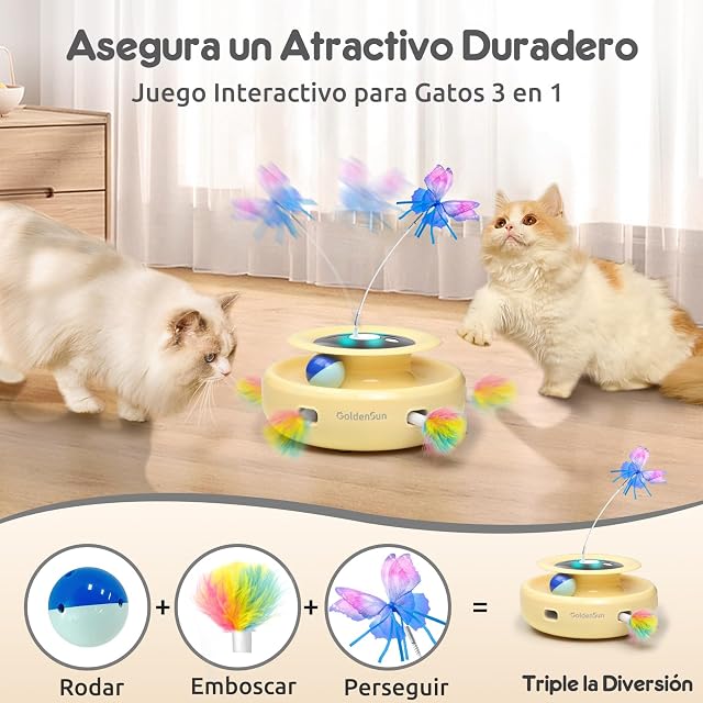Foto 2 de 6 de GoldenSun Juguetes para Gatos Recargables