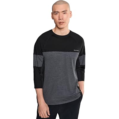 Smartwool Mountain Bike 3/4 Sleeve Jersey black charcoal heather
