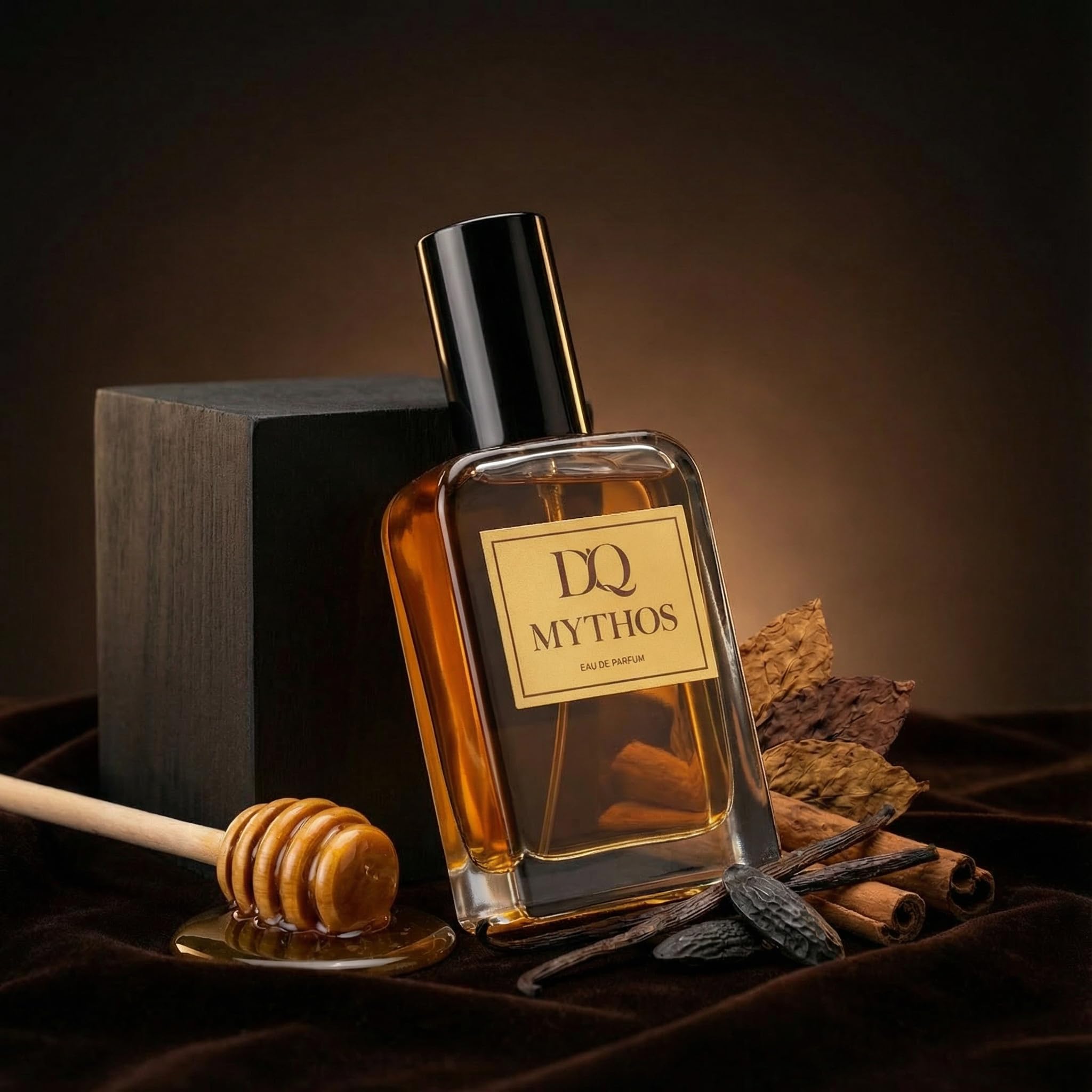 D'QAR Mythos – Extrait de Parfum 50 ml - Unisex – Warmer, Sinnlicher Duft mit Honig, Vanille und Tonkabohne