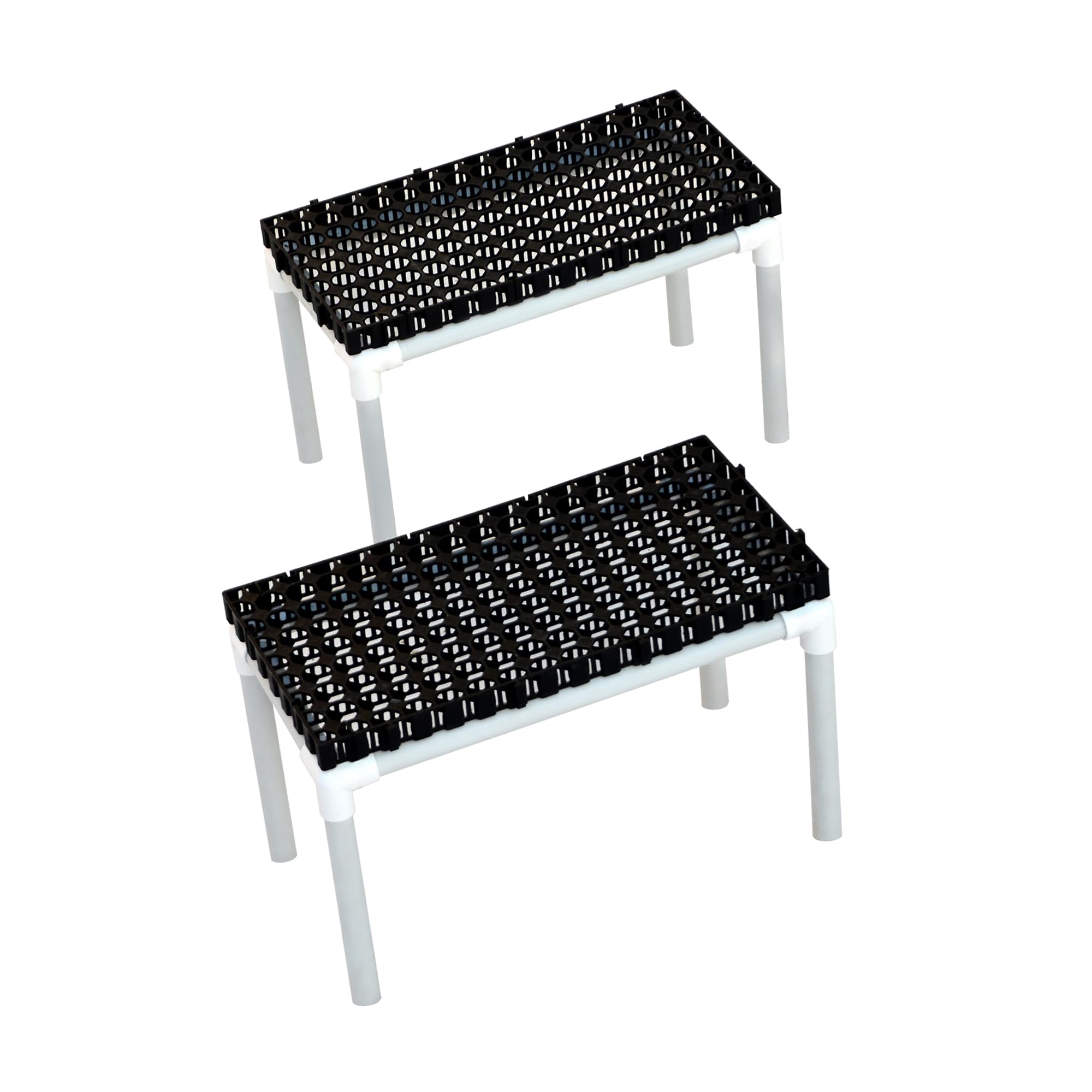 Vey yon Premium UPVC Pipe Plant Stand - 1 Stage, Suitable for Grow Bags Stand, Pot Stands, Indoor, Outdoor, Balcony, Vegetable and Home Gardening. Heavy-Duty Stand For Terrace Gardening I 2 Pack (B0D83XRLTP) Amazon Price History, Amazon Price Tracker