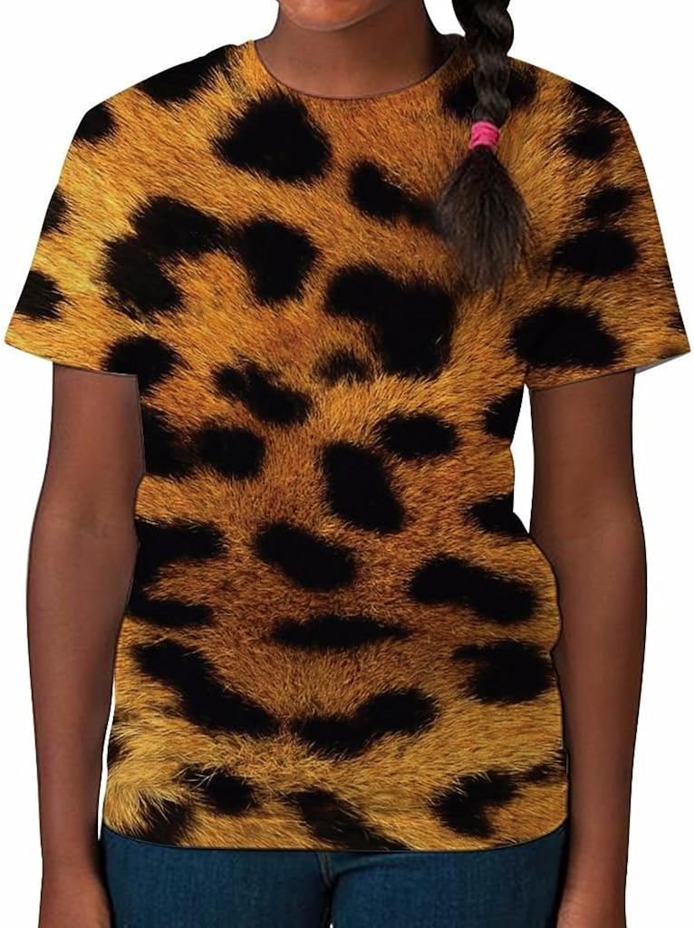 Girls leopard print shirt Clearance