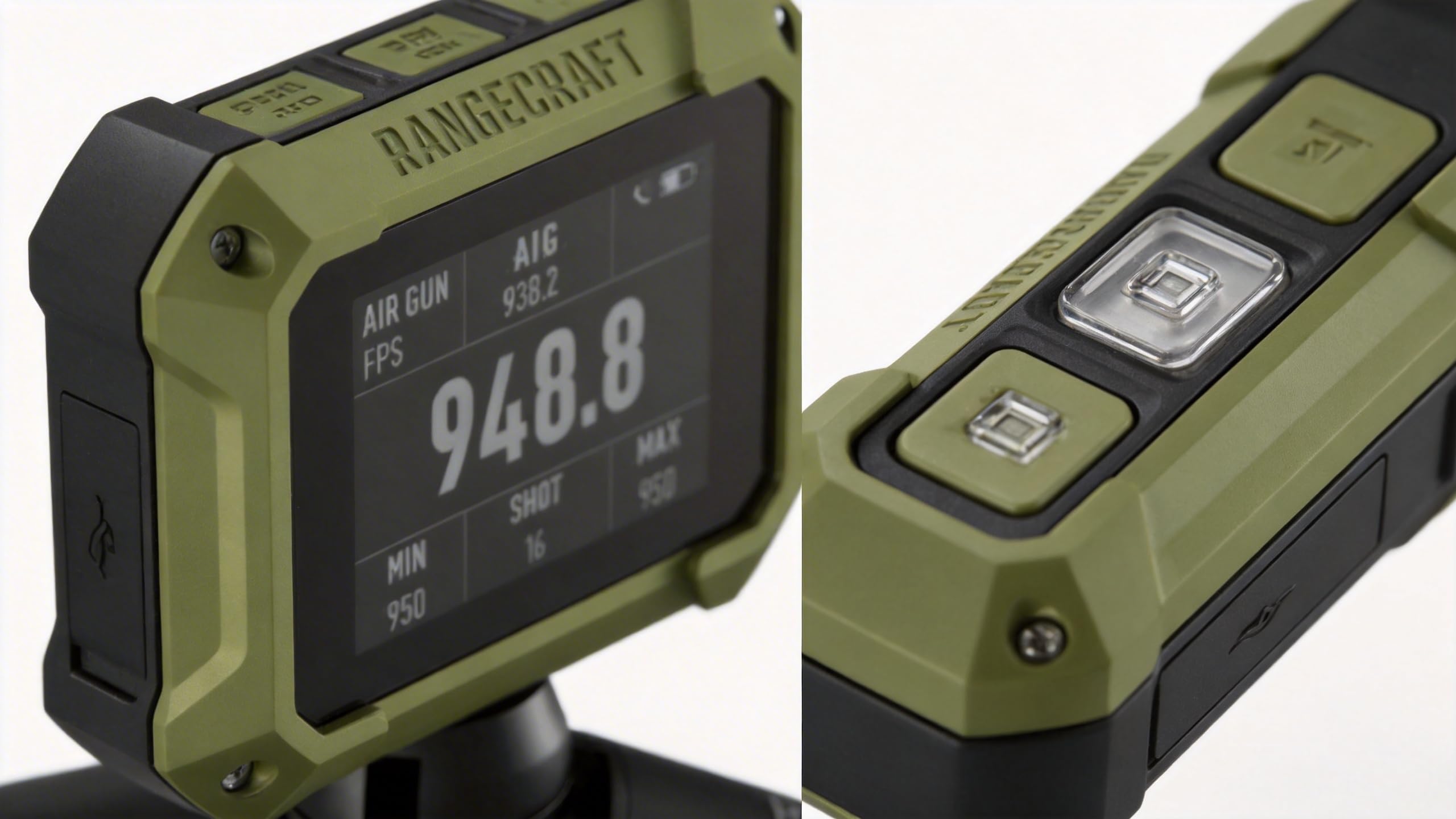 Athlon Rangecraft Velocity PRO Ballistischer Chronograph, Doppler-Radar Geschwindigkeitsmesser (±0,1%), 65-5000 FPS für Gewehr, Luftgewehr & Bogenschießen, Bluetooth App-Anbindung