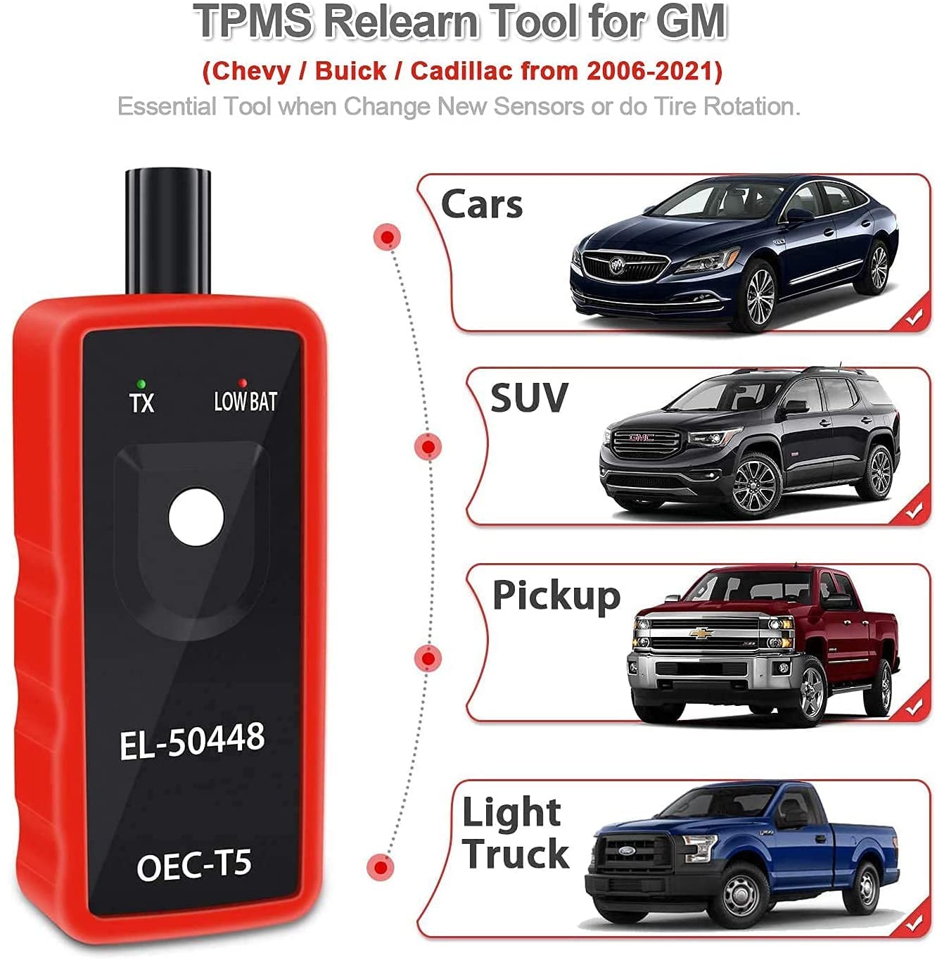OBDResource EL50448 TPMS Relearn Tool Auto Tire Pressure Monitor