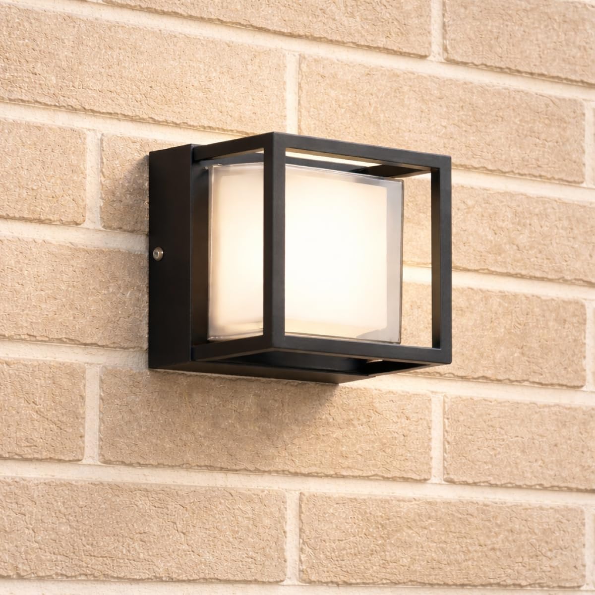 CGC Lighting Hudson Square Outdoor Wall Light - Black - IP65 Rated