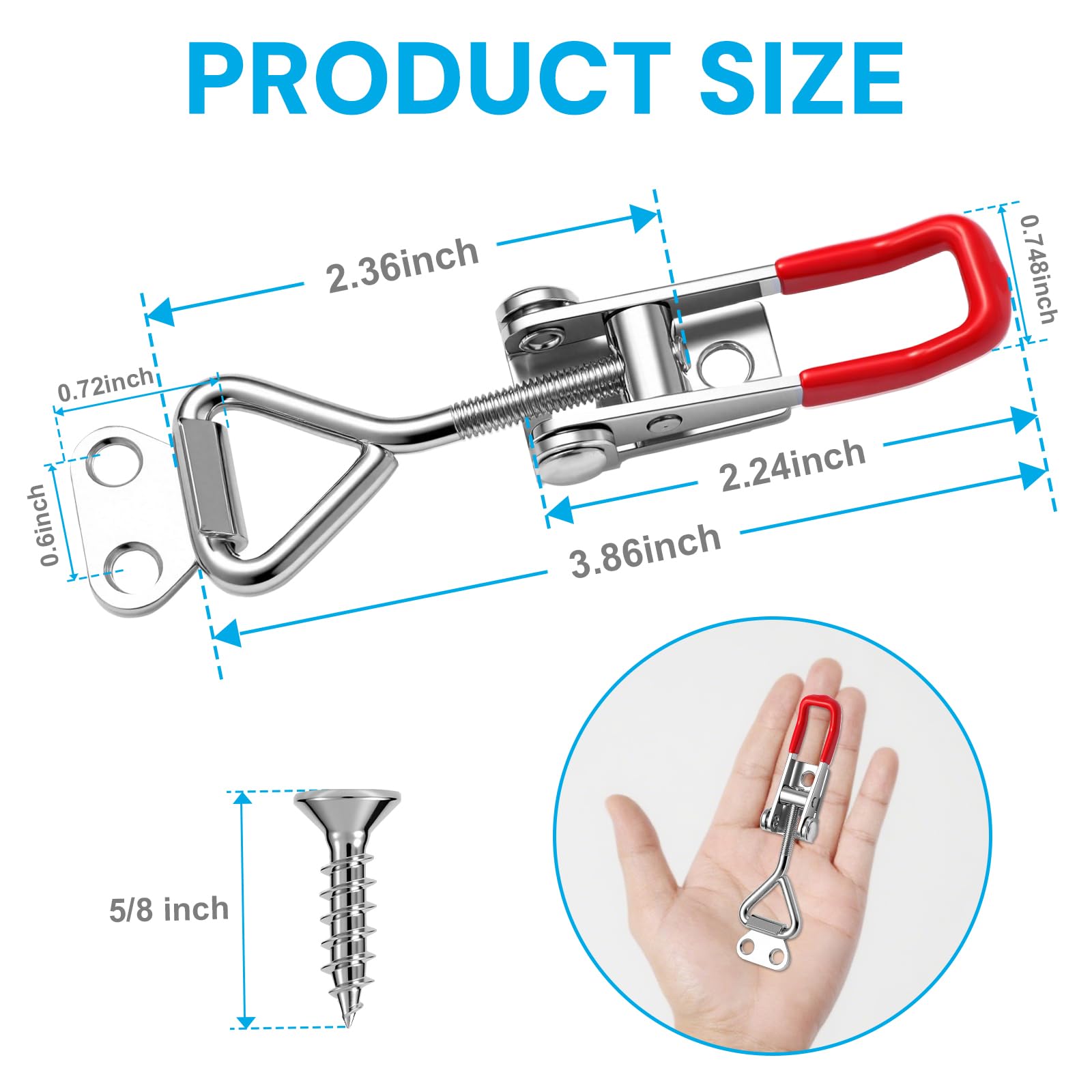Toggle Latch Clamp - 6 Pack Adjustable -2 Toggle Latch Clamp - 6 Pack Adjustable -2