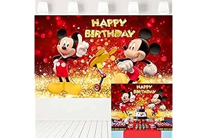 Captivating Mickey Mouse Backdrop for Enchanting Birthday Celebrations
