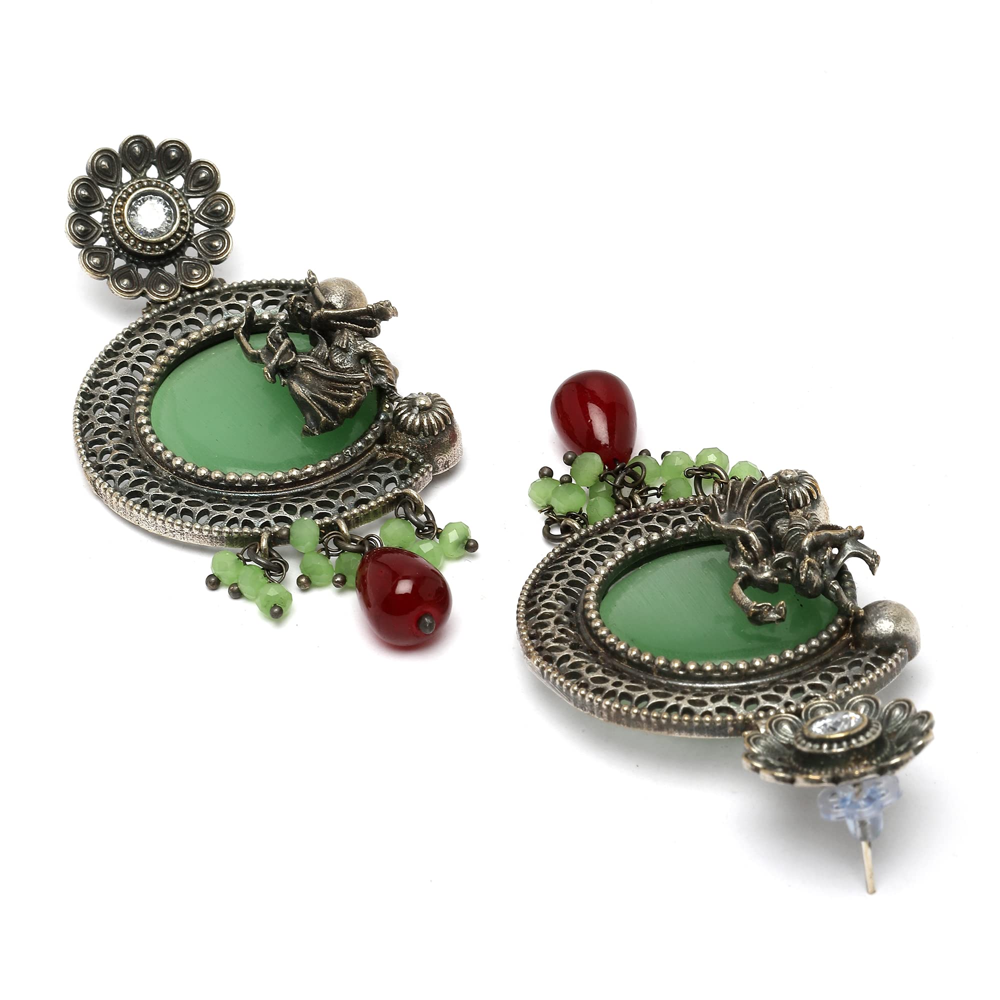 Antique Matte God Krishna Jewellery Set