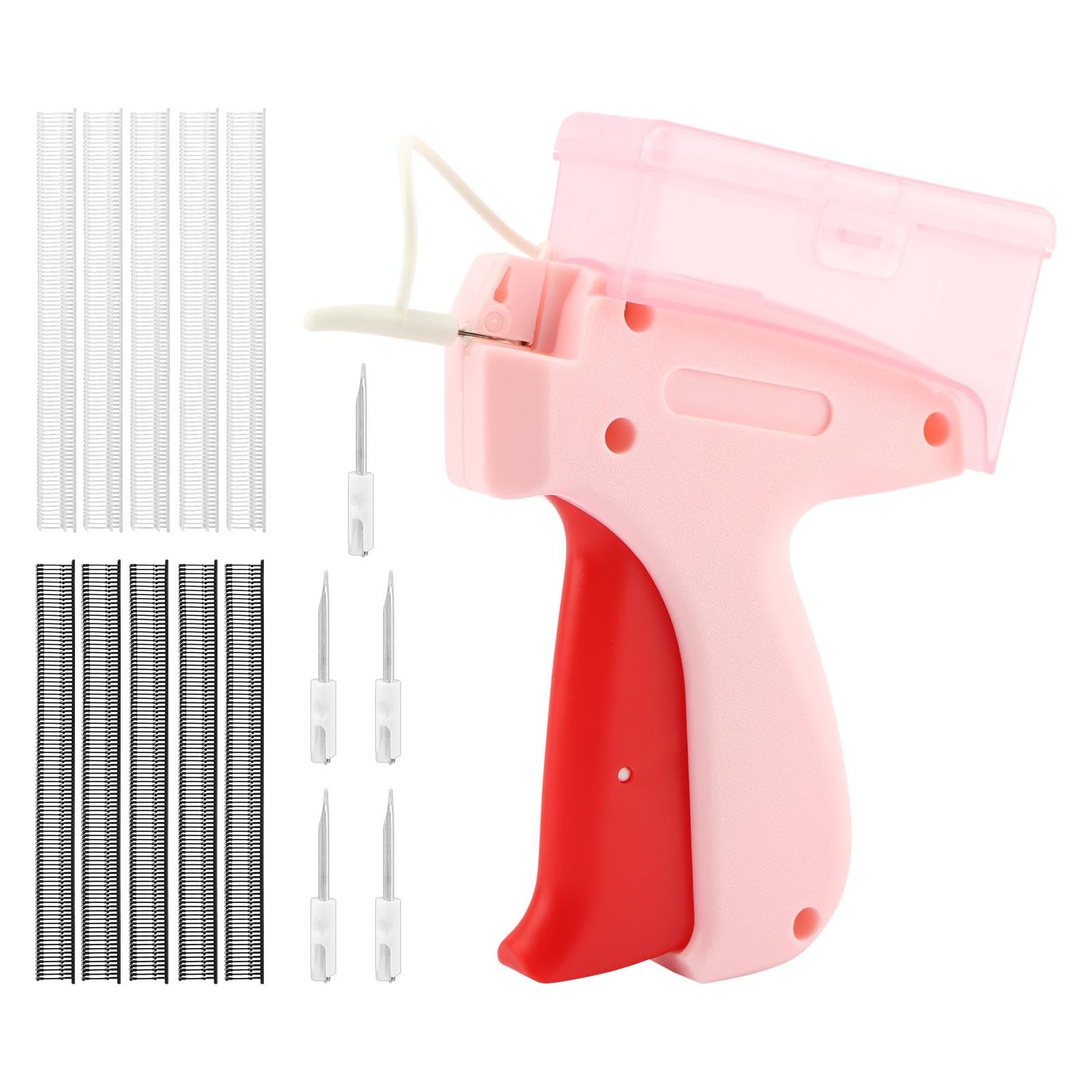Stitchy Quick Clothing Fixer, Micro Stitch Gun for Clothes, Mini Stitch Quilt Tacking Gun for Clothes, Micro Tagging Stitch Tool Gun Kit with 5 Needles 500 White & 500 Black Micro Fasteners