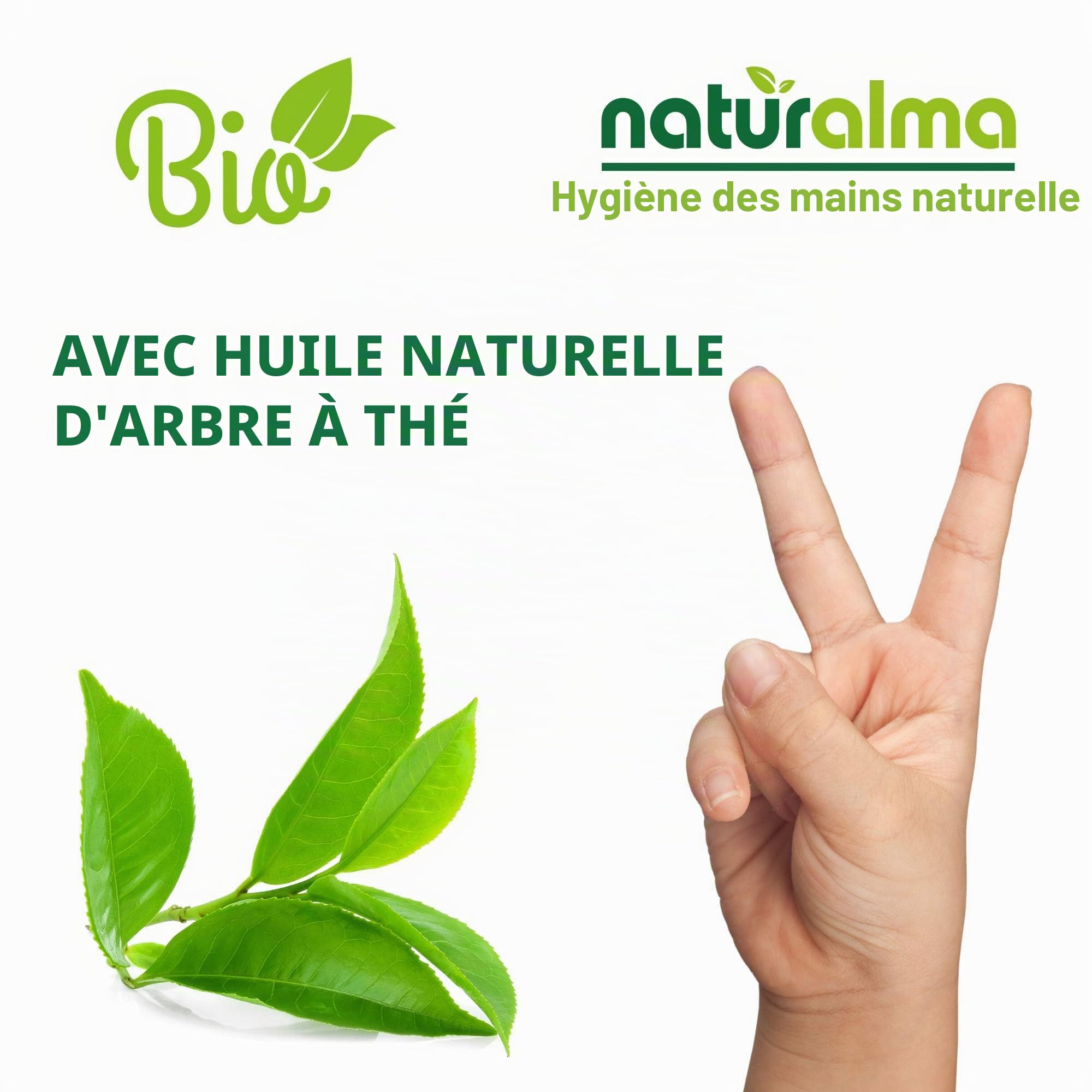 Savon artisanal végétal TEA TREE ET HUILE DE NEEM Bio 2 X 100g Naturalma processus de traitement à basse température végétalien