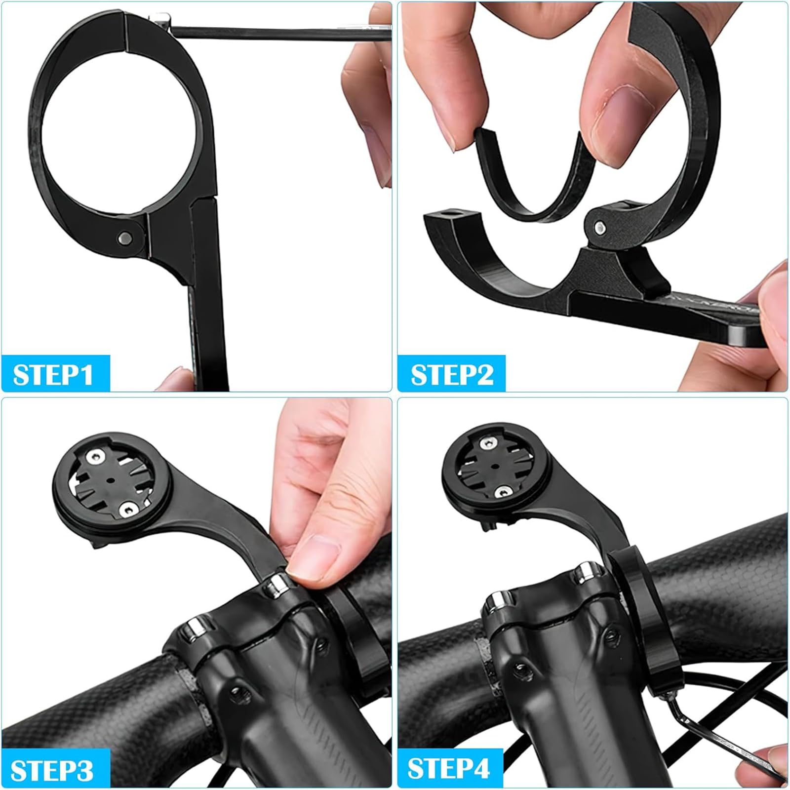 MTB Bici Da Corsa Supporto Manubrio Per Garmin Edge - Compatibile Con ...