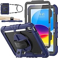 Vista 19 de Funda SEYMAC stock para iPad (A16) de 11ª/10ª Generación 11''/10.9'' 2025/2022, Funda de Protección Completa contra Caídas con Protector de Pantalla