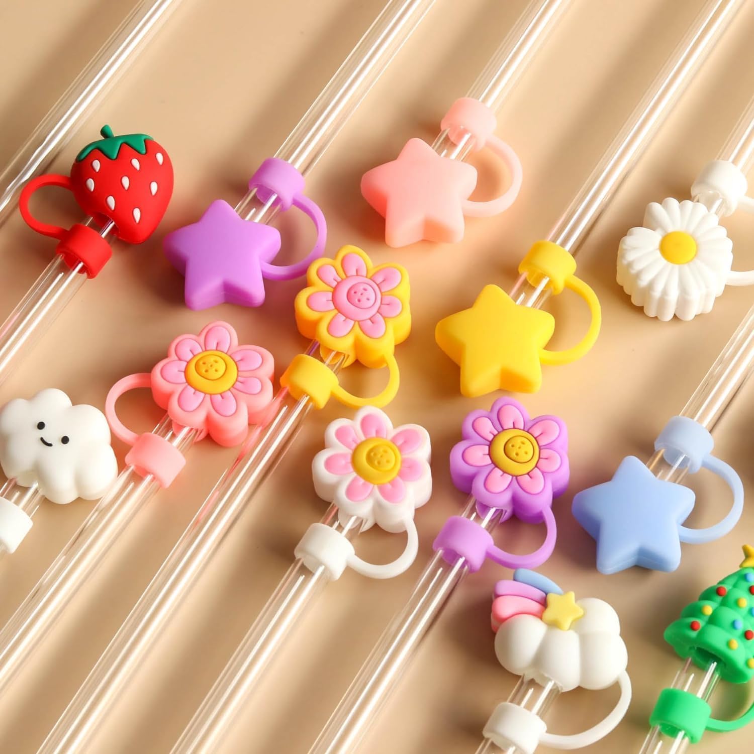 Lot De 7 Accessoires Pour Tasse Stanley – Botte Silicone, Dragonne, Paille, Breloques – Rose | Winmany