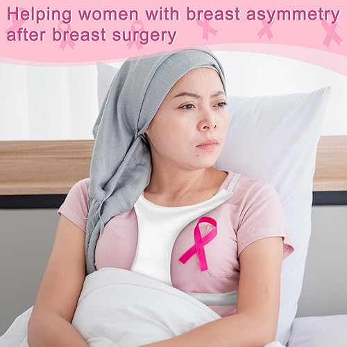 Miniatura 6 de Vabean 2 almohadas de pecho para dormir, almohada de prevención de arrugas en el pecho, almohada de satén antiarrugas, almohada de apoyo para los
