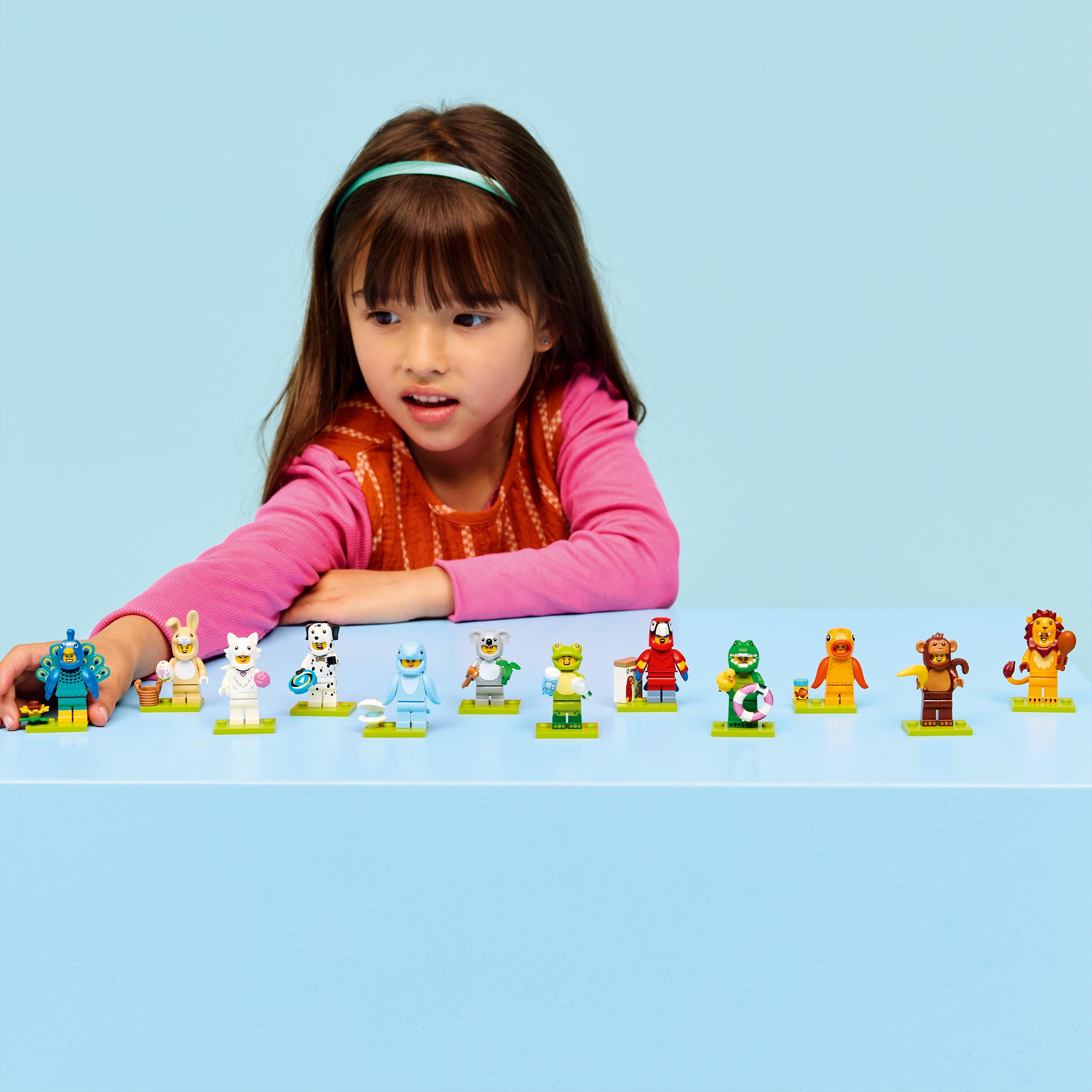 LEGO Minifigures Série Animaux 28 - Boîte Mystère 71051 - 1 des 12 Jouets Surprises à Collectionner - Figurines Dont Lion, Lapin, Chat & Dauphin - Pinata dès 5 Ans