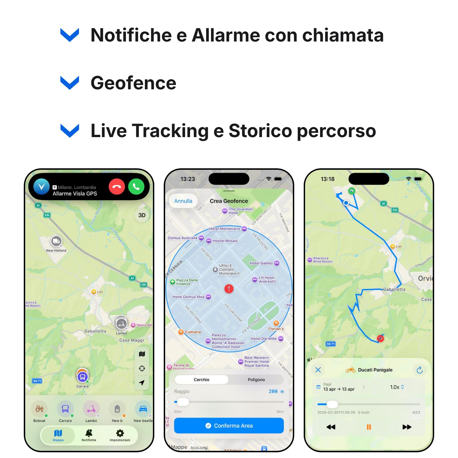 Visla Nomad 4G Europa - Antifurto GPS localizzatore per Auto e Moto - SIM integrata 4G LTE/EDGE - No cavi - Batteria - Telefonata di Allarme e Live Tracking in Caso di Furto (Nomad)