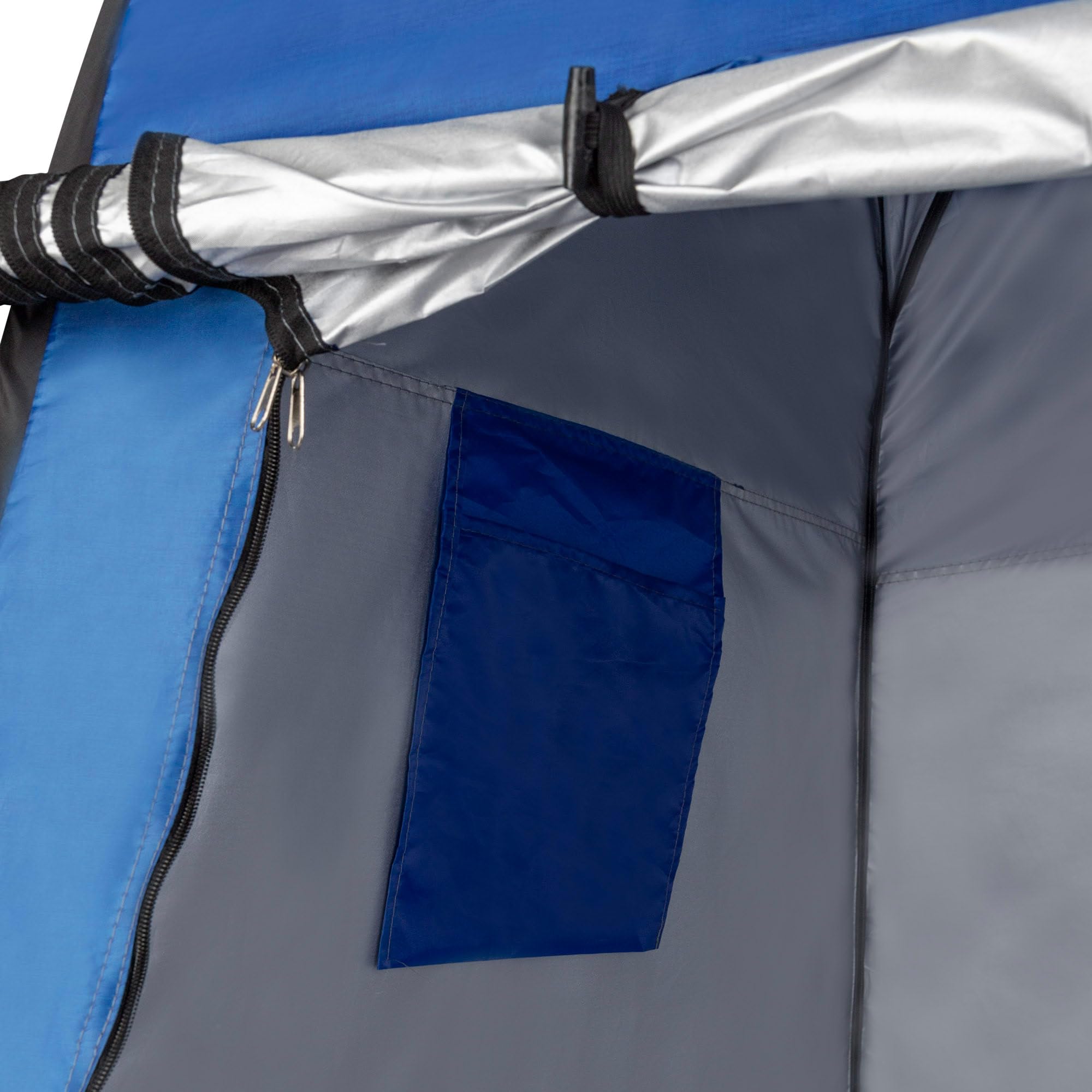 AKTIVE Tenda da campeggio con doccia e spogliatoio 120x120x185 cm, Pieghevole, Impermeabile