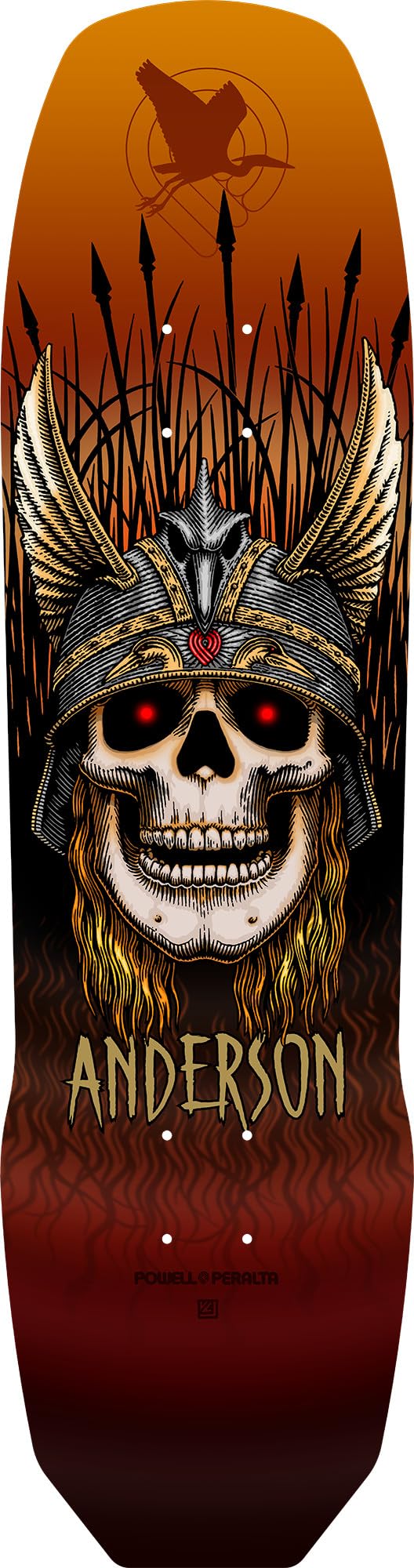 Powell Peralta⬛Andy Anderson 8.45\" 新品デッキ Powell Peralta Andy Anderson Heron Skull Flight Skateboard Deck