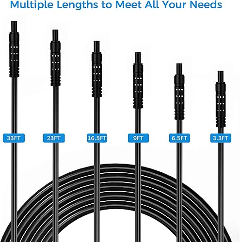 Miniatura 5 de Cable de extensión de 4 pines de 16.5 pies para cámara de visión trasera, cámara de respaldo inversa para grabadora de automóvil (4 pines de 16.5