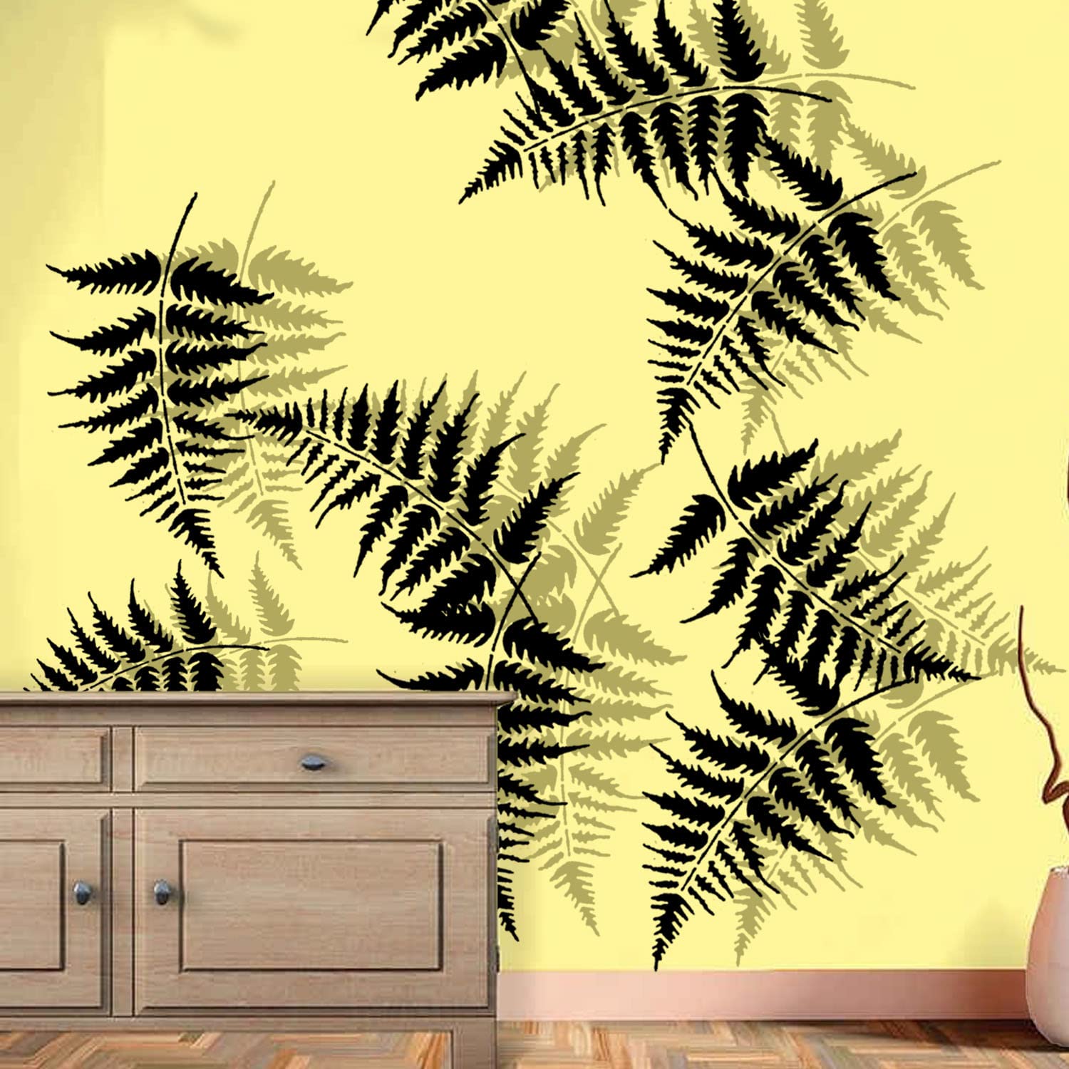 ARandNJ Stencils for Wall Painting Pack of 1 (Size:- 16X24 Inch) Pattern Theme- Fern & Petal DIY Reusable Design Suitable for Bedroom, Drawing Room, Living Room, Entrance & Office Decoration (B09XKJGT96) Amazon Price History, Amazon Price Tracker