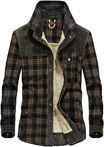 Flannel Shirt For Men - Fleece Lined 