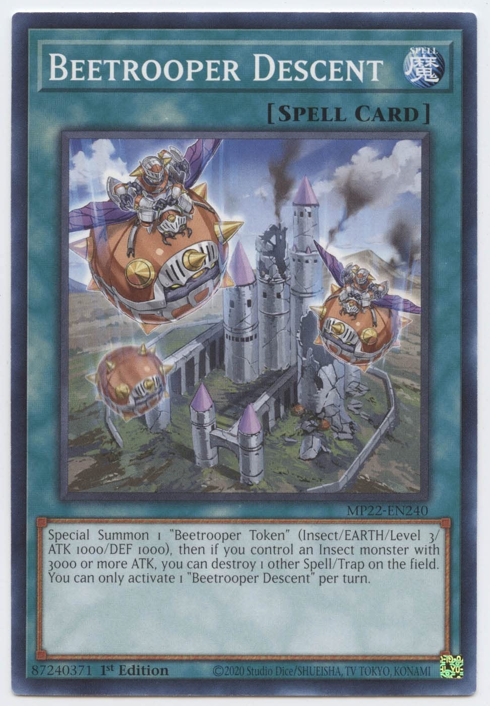 beetrooper yugioh deck Amazon.com: Yu-Gi-Oh! Beetrooper Descent - MP22-EN240 - Common