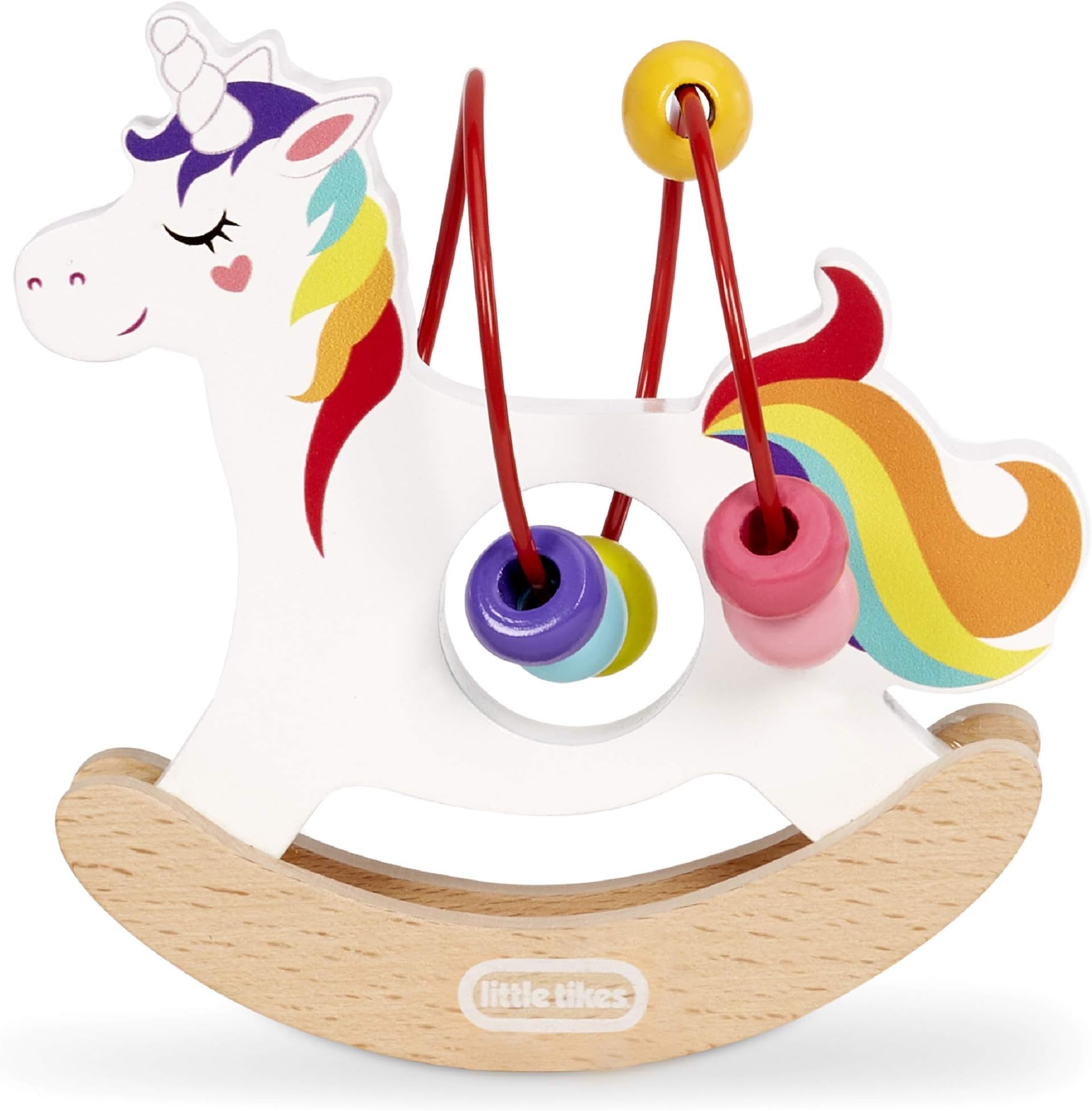 Little TikesWooden Critters Unicorn Busy Beads Maze Developmental Toy