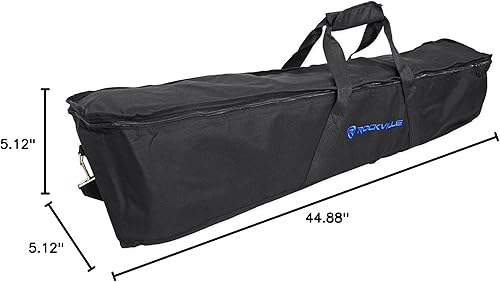 Miniatura 10 de Rockville Paquete de 24 tiras de batería: (4) barras de luz LED RGBW recargables para DJ con DMX, control remoto, programación de 58 canales, (2)