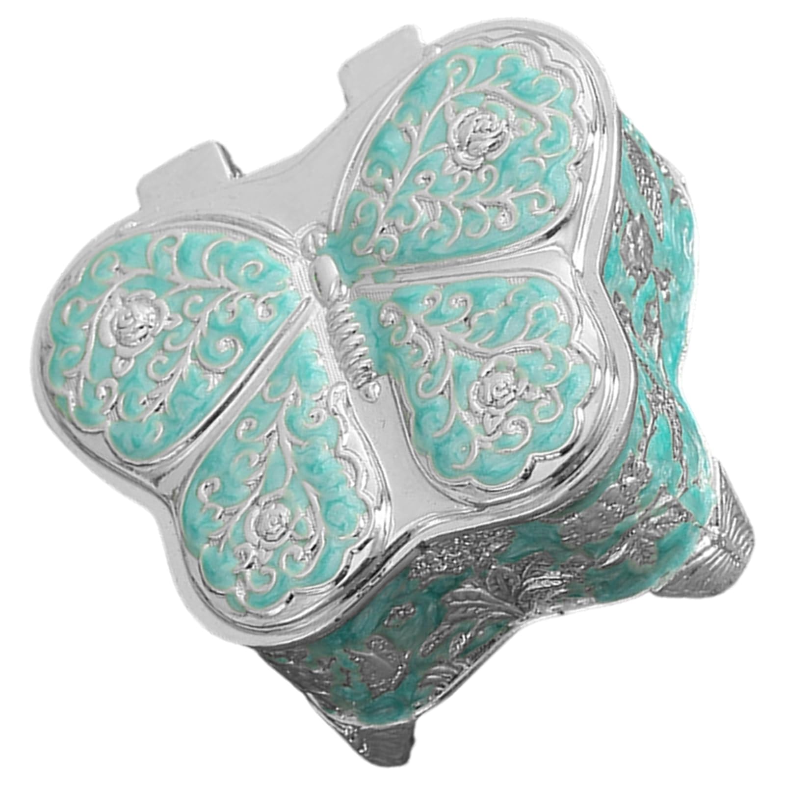 Msioytog Jewelry Organizers Butterfly Shape Earring Display Box Necklace Storaging Case for Secure Storage and Travel Convenience Vintage Jewelry Box