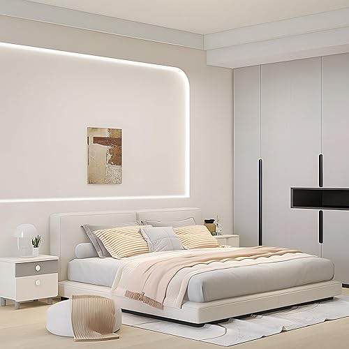 Miniatura 5 de Tira de luces LED blancas, tira de luz regulable de 66 pies con control remoto de 6500 K, luz blanca brillante, 1200 luces LED flexibles con fuerte