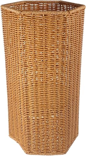 Angoily Alfombrillas de yoga tejidas para paraguas, cubo de almacenamiento de bastón, soporte para bastón de caminar, cesta de paraguas