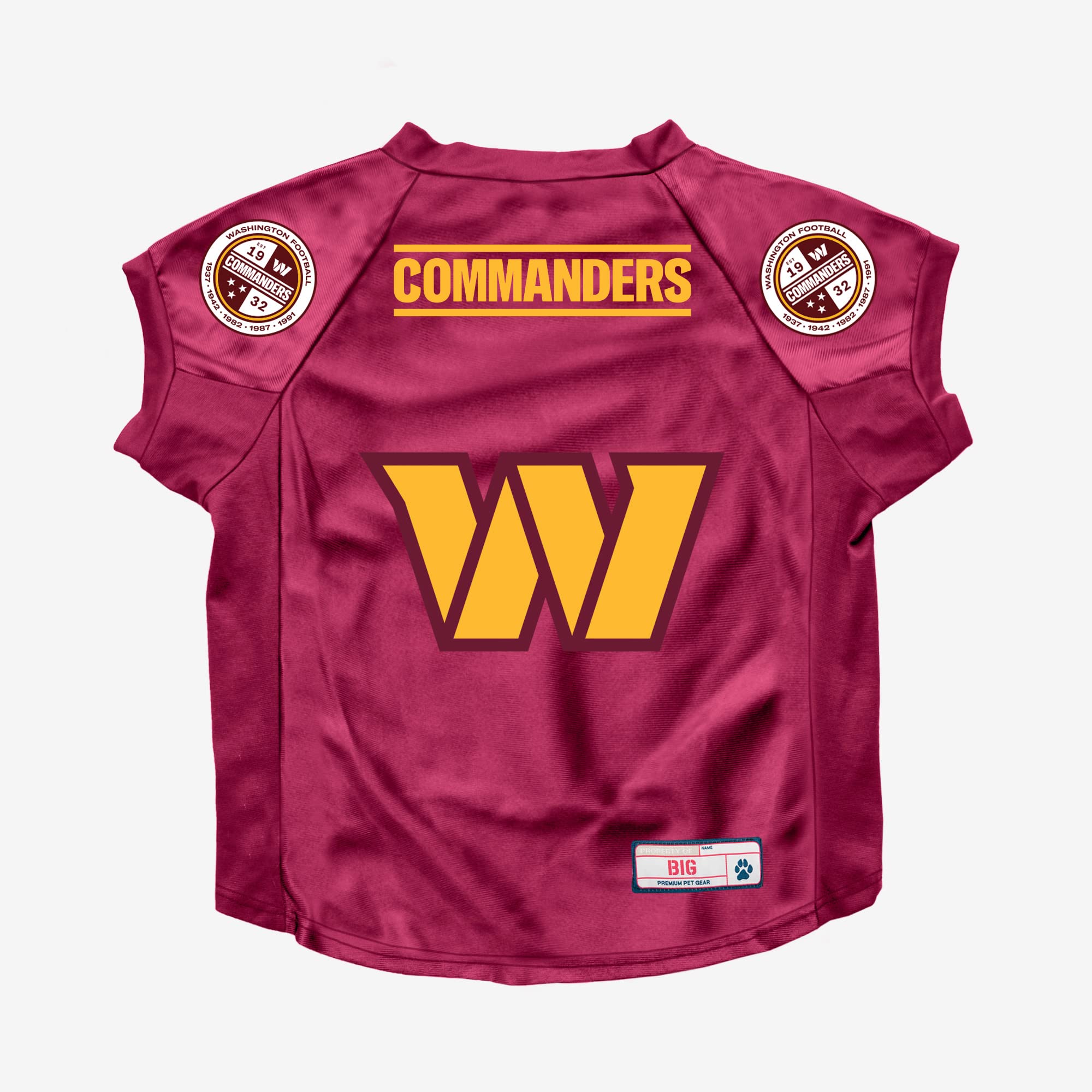 Littlearth Washington Commanders NFL Stretch Pet Jerseys for Big Dogs