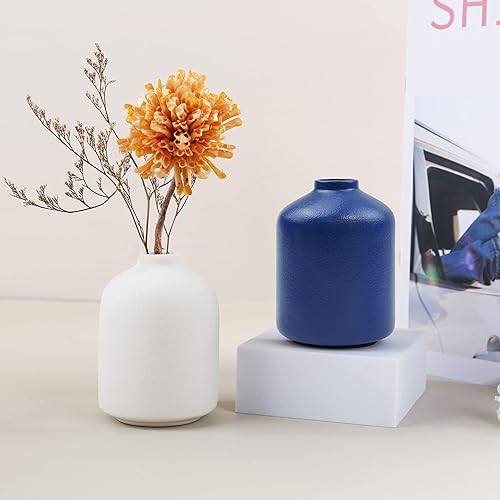 Miniatura 7 de Jarrón de cerámica para decoración del hogar, florero de cerámica, florero seco, decoración de sala de estar, arreglo floral, accesorios de disparo,