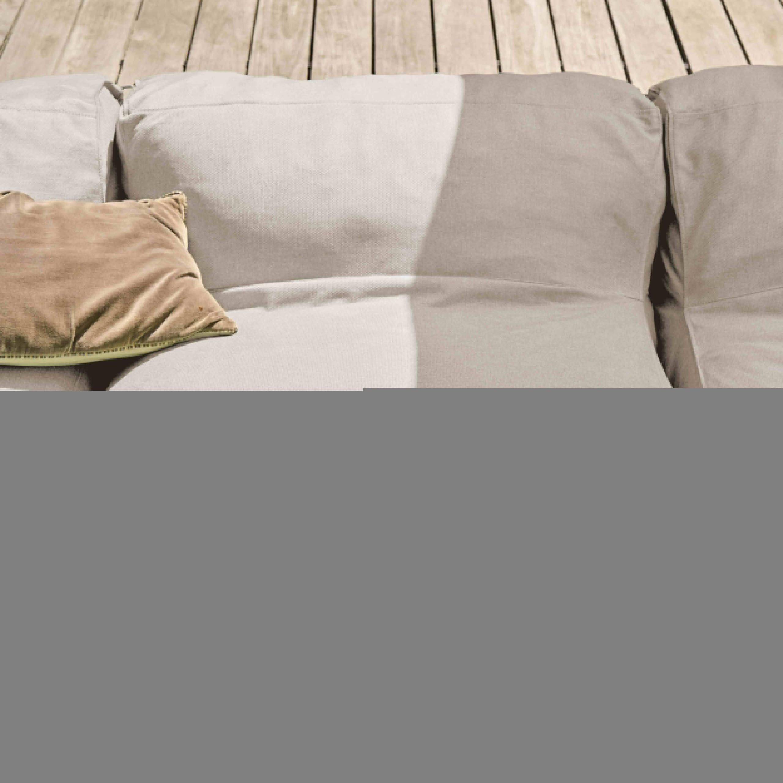 Oviala Chaiselongue für Gartenmöbel, modular, Beige - Mixi