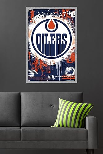 Miniatura 10 de Trends International NHL Edmonton Oilers - Póster de pared con logotipo Maximalist 23