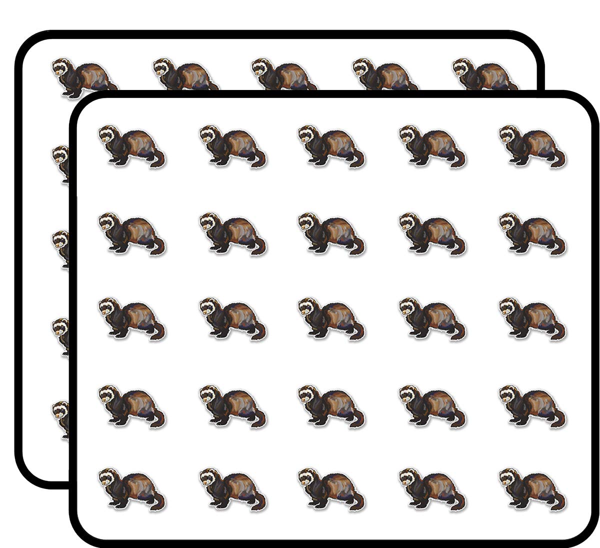 Ferret Sticker for Scrapbooking Waterproof Vinyl Stickers for Water Bottle, Laptop & Phone Case 50 Pack