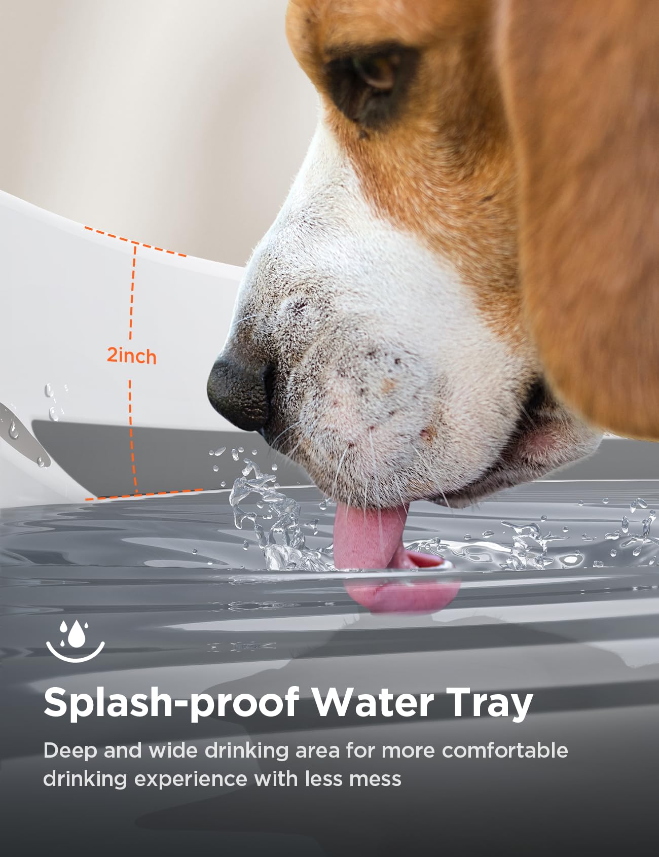 FEELNEEDY Fontanella per Cani e Gatti 7L/1.8Gal/230oz, Fontana d'Acqua Fresca con Serbatoio Visivo Senza BPA Distributore con Sistema di Filtrazione a 3 Strati e Pompa Silenziosa (D)