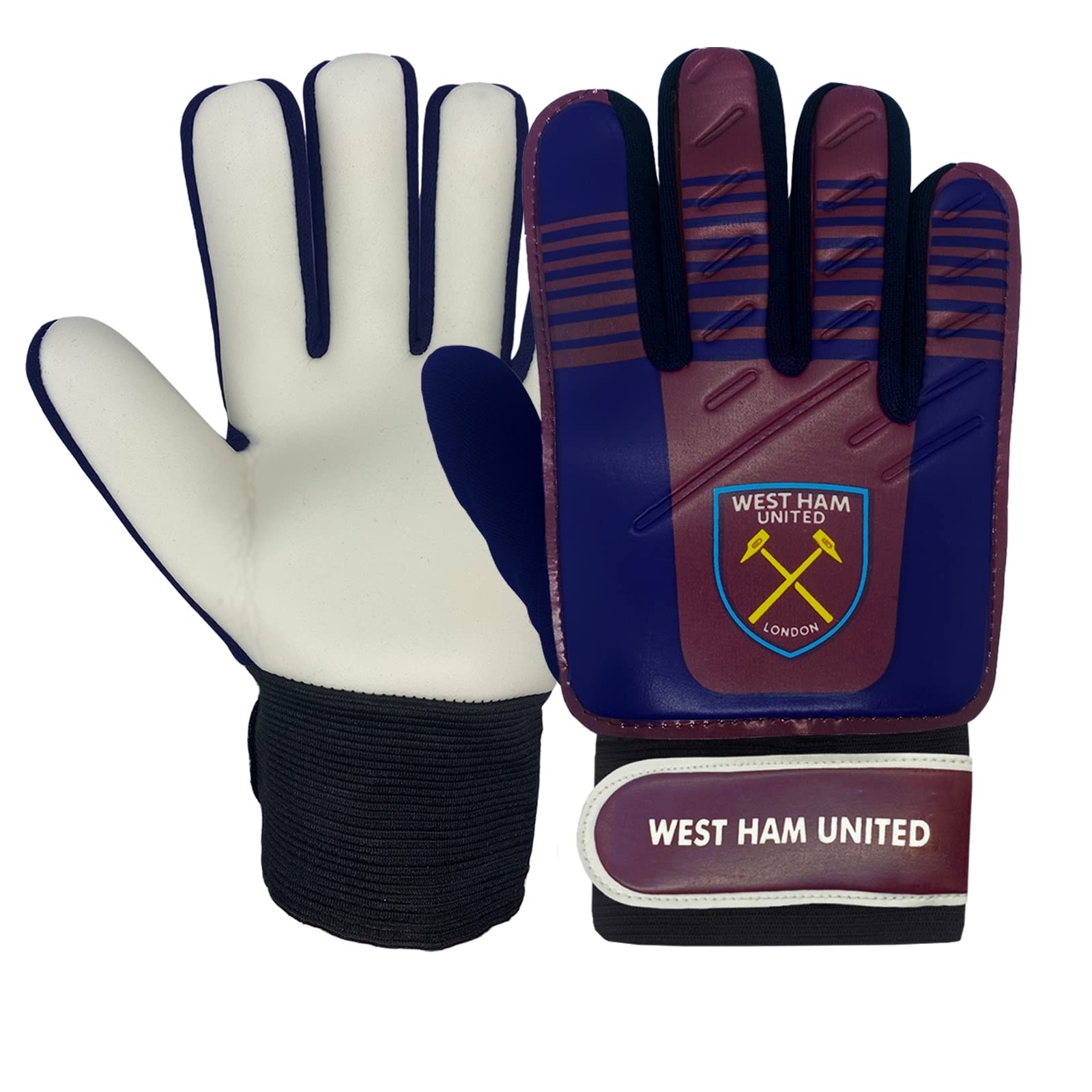 West Ham United FC Official Football Gift Boys Goalkeeper Goalie Gloves
