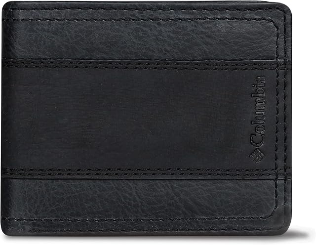 Columbia Men's Everyday Bifold Wallet - Multiple Card Slots, Id Window Travel Accessory- Travel Wallet
