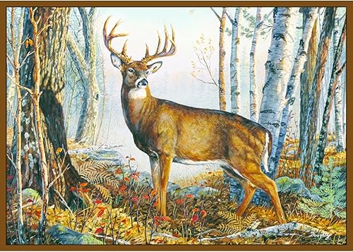 Alfombras impresas personalizadas Wildlife Whitetail novedad alfombra