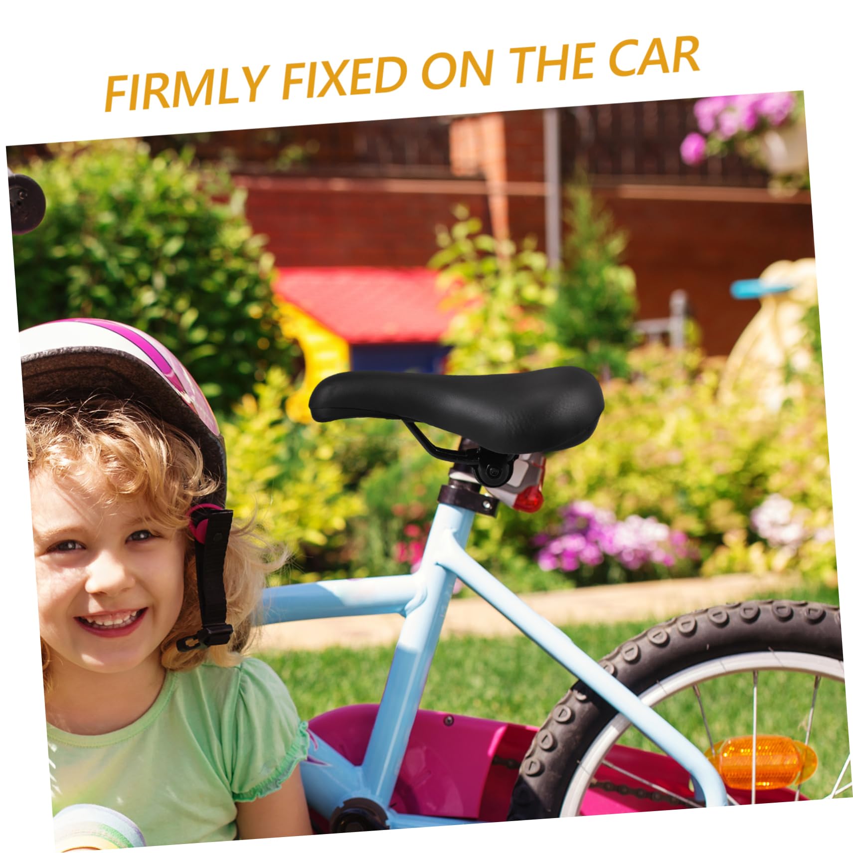 Toyvian Cuscino per Seggiolino Bici Design Stabile e Facile Installare Materiali Resistenti e Lavabili per Biciclette e Scooter Include e Strumenti