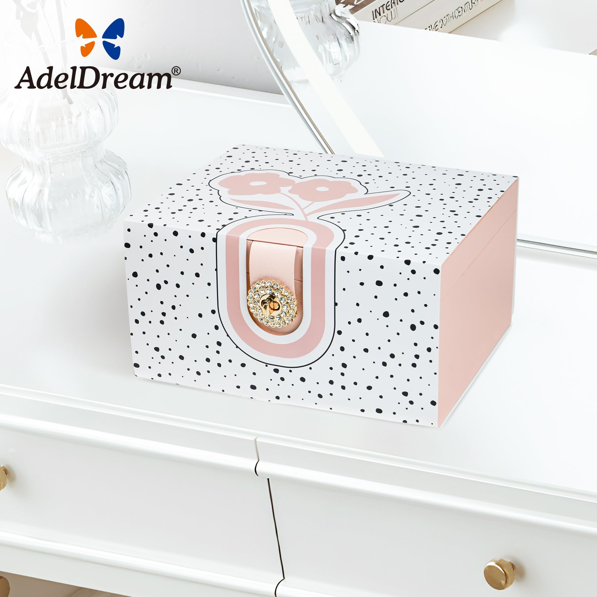 Boîte à Bijoux Multicouche Avec Boutons – Cadeau Femme & Fille – Style élégant & Rangement Malin - 5